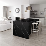 Silestone ilot cuisine eternal marquina - Cuisines DEBARD