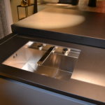 Evier sous plan inox et mitigeur retractable